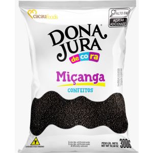 CONFEITO MICANGA PRETO 300G CACAU FOODS CX C/20100000306597_1