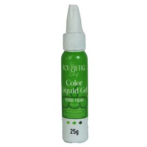 CORANTE COLOR LIQUID GEL VERDE FOLHA 25G ICEBERG 6X25G100001405557_1