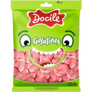 BALA DE GELATINA BEIJOS 1 KG DOCILE 4817242_1