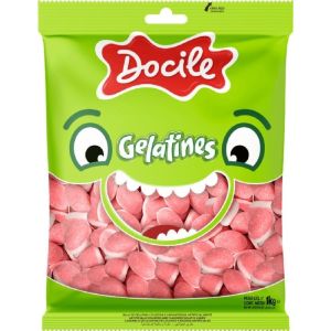 BALA DE GELATINA BEIJOS 1 KG DOCILE  CX C/104817243_1